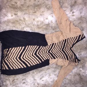 Two toned tight dress